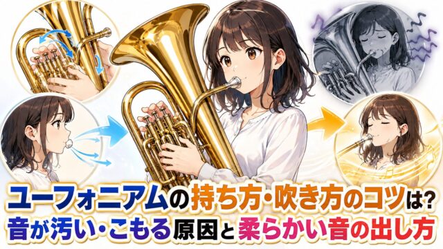 ユーフォニアムの持ち方・吹き方のコツは？
